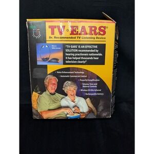 TV Ears Original Wireless Transmitter Headset TV Listening Device open box